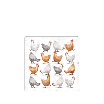 Coaster Cackling chickens