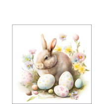 Napkin 25 Bunny and eggs FSC Mix