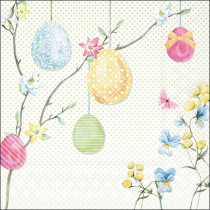 Napkin 33 Hanging eggs FSC Mix