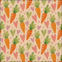 Napkin 33 Recycled Carrots and hearts nature FSC Mix