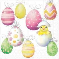 Napkin 33 Hanging Easter eggs FSC Mix