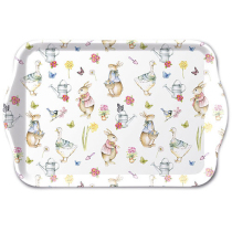 Tray melamine 13x21 cm Easter garden