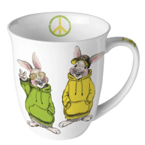 Mug 0.4 L Peacy and Capo green/yellow