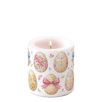 Candle small Decorated Easter eggs