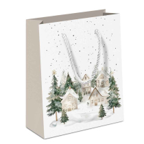 Gift bag Snowy houses