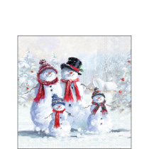 Napkin 25 Snowman with hat FSC Mix