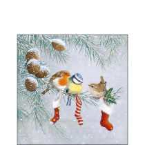 Napkin 25 Christmas socks FSC Mix