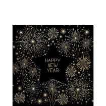 Napkin 25 Golden new year FSC Mix