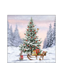 Napkin 25 Winter animals FSC Mix
