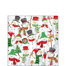 Napkin 25 Snowman party FSC Mix