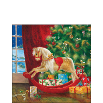 Napkin 25 Wooden rocking horse FSC Mix