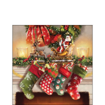 Napkin 25 Hanging stockings FSC Mix