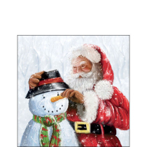 Napkin 25 Santa and snowman FSC Mix