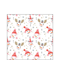 Napkin 25 Funny snowmen FSC Mix