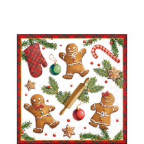 Napkin 25 Gingerbread cookies FSC Mix