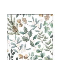 Napkin 25 Collection of leaves FSC Mix