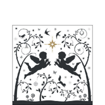 Napkin 25 Flying angels FSC Mix