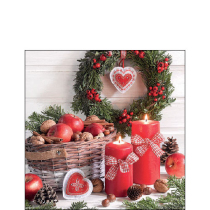 Napkin 25 Harvest in basket FSC Mix