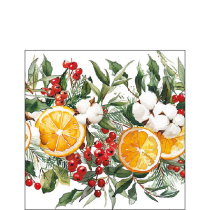 Napkin 25 Winter oranges FSC Mix