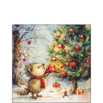 Napkin 25 Present for hedgehog FSC Mix