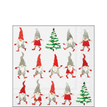 Napkin 25 Dancing gnomes FSC Mix