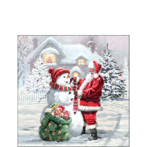 Napkin 25 Santa's warm gift FSC Mix