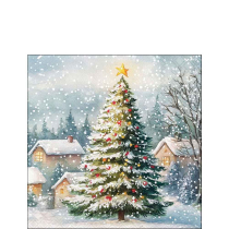 Napkin 25 Tree in snow FSC Mix