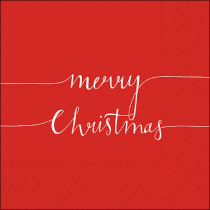 Napkin 33 Christmas note red FSC Mix