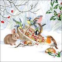 Napkin 33 Winter treat FSC Mix