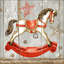 Napkin 33 Rocking horse FSC Mix