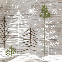 Napkin 33 Trees on wood FSC Mix