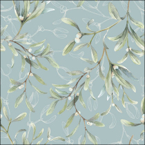 Napkin 33 Mistletoe all over green FSC Mix