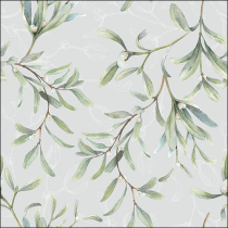 Napkin 33 Mistletoe all over grey FSC Mix