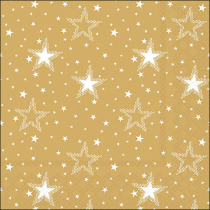 Napkin 33 Night sky white/gold FSC Mix