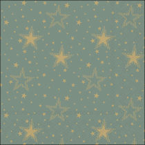 Napkin 33 Night sky gold/sage FSC Mix