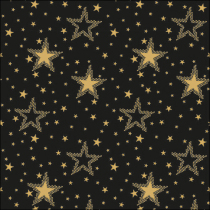 Napkin 33 Night sky gold/black FSC Mix