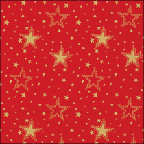 Napkin 33 Night sky gold/red FSC Mix