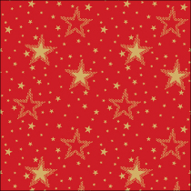 Napkin 33 Night sky gold/red FSC Mix