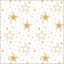 Napkin 33 Night sky gold/white FSC Mix