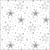 Napkin 33 Night sky silver/white FSC Mix