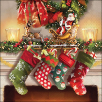 Napkin 33 Hanging stockings FSC Mix