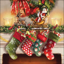 Napkin 33 Hanging stockings FSC Mix