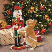 Napkin 33 Playing with nutcracker FSC Mix