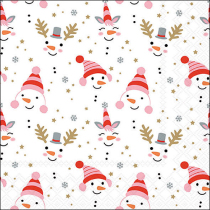 Napkin 33 Funny snowmen FSC Mix
