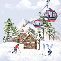 Napkin 33 Ski hut FSC Mix