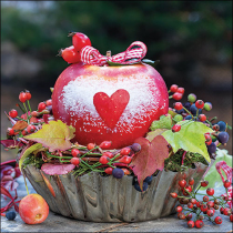 Napkin 33 Snow dusted apple FSC Mix