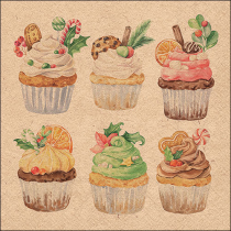 Napkin 33 Recycled Sweet Christmas nature FSC Mix