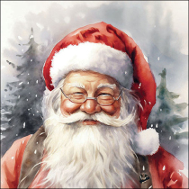 Napkin 33 Happy Santa FSC Mix