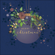 Napkin 33 Elegant Christmas bauble blue FSC Mix