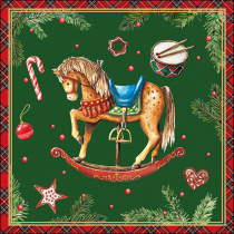 Napkin 33 Classic rocking horse green FSC Mix